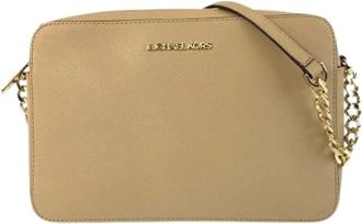 Michael Kors Pre-owned Cross Body Bags, female, Beige, Size: ONE SIZE Pre-owned Leather Shoulder Bag