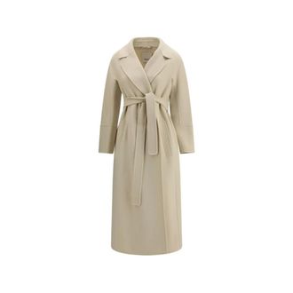 Max Mara Belted Coats, female, White, Size: 2XS Belted Coats