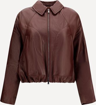 Brunello Cucinelli Nappa Jacket with drawstring and monili Female 42