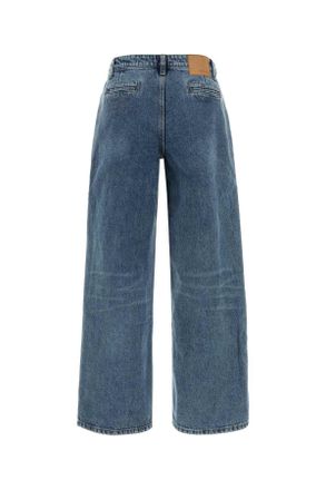 Magda Butrym Womens Denim Jeans Darkblue Exterior: Cotton