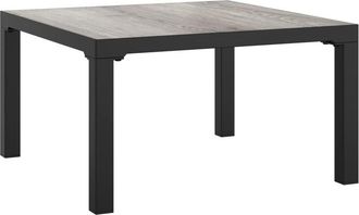 vidaXL Mesa De Centro De Jard&iacute;n Dpc Y Acero Gris 55x55x31 Cm Vidaxl