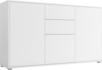 Mirjan24 Cassettiera Comfivo Fersoe 100, Bianco, Con cassetti e ante, Numero di cassetti: 0, 93x141x41cm