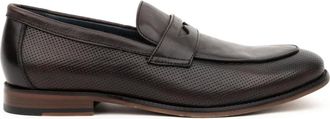 Sergio Moretti Schoenen, Heren, Bruin, 43 EU, Leer, Leren Loafers