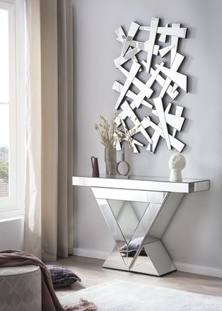 Salesfever Konsolentisch »Design Konsole für Ihren Eingangsbereich« verspiegelt, in edler Form und besonderer Optik