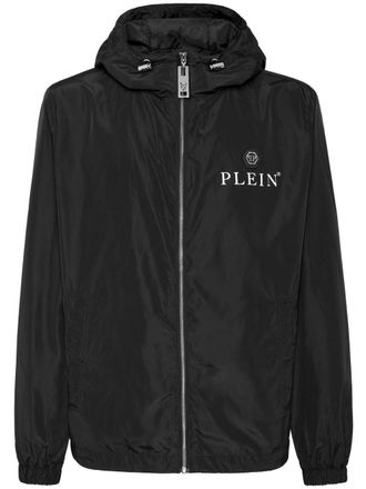 Philipp Plein Hexagon hooded jacket - men - Polyester/Polyester - XXXXL - Black