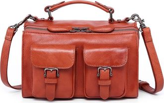 OLD TREND Las Luna Leather Crossbody Bag in Cognac at Nordstrom Rack