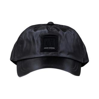 A|X Armani Exchange Print Pattern Polyamide Cap - Heren - Petten - Zwart - ONE Size - Accessoires