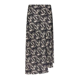 Elena Miro Dames, Rokken, Zwart, Maat: 2XL Viscose