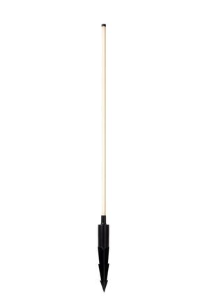 Lucide Foco de jard&iacute;n de aluminio con 1 led integrado, negro