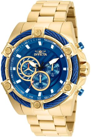 Invicta Bolt 25516 Heren Horloge - Quartz Uurwerk - Roestvrij Staal met blauwe Wijzerplaat - 52mm