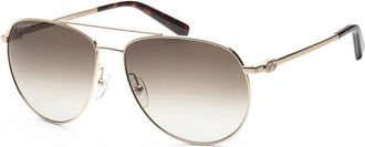 Ferragamo Sunglasses Aviator Full Rim, Dark Gunmetal Frame And Blue Lens Sf157S015