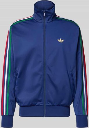 adidas Originals Regular Fit Trainingsjacke mit mehrfarbigen Kontraststreifen Modell FIREBIRD TT in Dunkelblau, Gr&ouml;&szlig;e XL