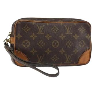 Louis Vuitton Pre-owned Marly Dragonne Clutch - Dames - Pre-owned - Bruin - Maat: ONE Size Leer