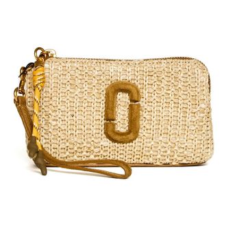 Marc Jacobs Wallets & Cardholders, female, Beige, Size: ONE SIZE The Wristlet Rafia Pouch