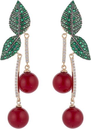 Eyecandy LA Eye Candy La Luxe Collection Cz Cherry Earrings