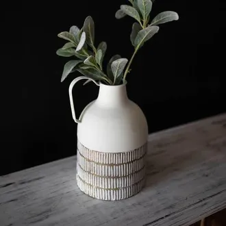 Foreside Home And Garden Jug Brass Metal Vase in Brown at Nordstrom