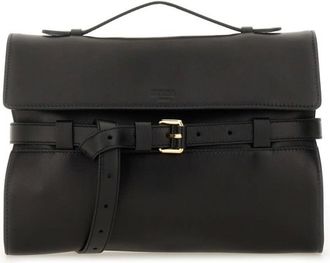 Moschino Nappa Leather Tie Me Clutch