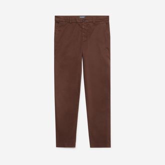 Oliver Sweeney Mens Garment Dyed Cotton Chinos - Brown - Size 30 (Waist)