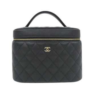 Chanel Pre-owned Vintage Handtas - Dames - Pre-owned - Zwart - Maat: ONE Size Leer