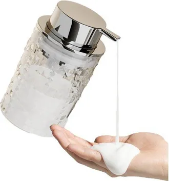 OEM Dispensador De Jab&oacute;n L&iacute;quido O De Maquillaje Espuma, Botella Vidrio Transparente Recargable Bomba Ba&ntilde;o, Dispensador Espuma Moderno (transparente)