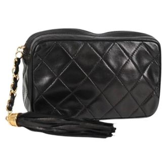 Chanel Pre-owned Cross Body Bags, female, Black, Size: ONE SIZE Pre-owned Vintage Shoulder Bag