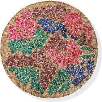 Tiramisu Hand Beaded Charger Placemat in Multi at Nordstrom Rack