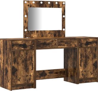 vidaXL Vidaxl - Dressing Table 3 pcs Brown 40 x 41 x 75 cm Engineered wood