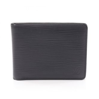 Louis Vuitton Black Noir Leather Wallet (Bi-Fold) (Pre-Owned)