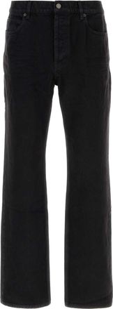 Saint Laurent Mens Black Denim Jeans Cotton - Size 34 (Waist)