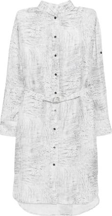 Ferragamo Chemisier con cintura - Bianco