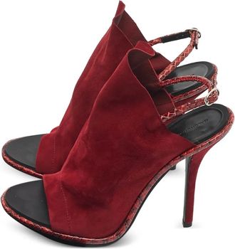 Balenciaga Sandali slingback in pelle - Rosso