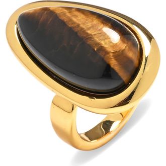 Eye Candy Los Angeles Lyra Statement Ring in Gold at Nordstrom Rack
