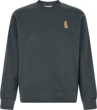 Maison Kitsun&eacute; Blue Dressed Fox Sweatshirt