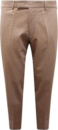 PT01 Pt01, Heren, Broeken, Beige, Maat: 2XL Wol