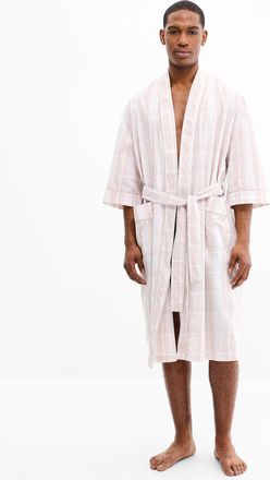 Majestic Mens Lightweight check robe