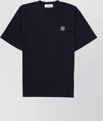 Stone Island cotton logo patch t-shirt