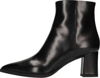 Santoni Stivaletto in pelle con tacco medio - - Shoes - Donna - Nero - 36 EU