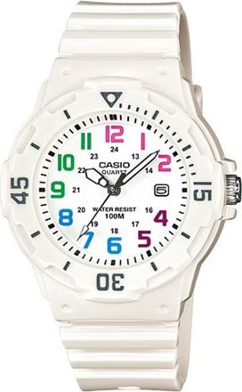 Casio Waterproof Sports Quartz White Analog LRW-200H-7B