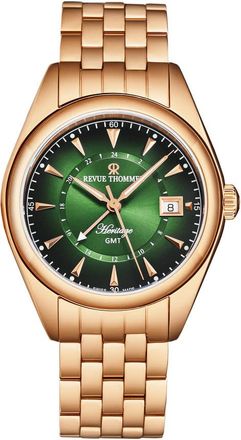 Revue Thommen Heritage Automatic Green Dial Mens Watch 21010.2364