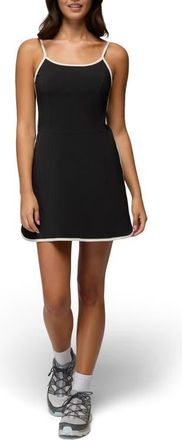 Prana Railay Scallop Minidress in Black at Nordstrom, Size X-Large