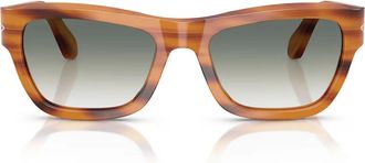 Persol Sunglasses Po0091 S 960/3 A Striated Brown/Smoky Green Unisex