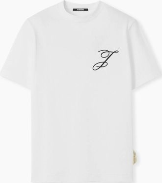 Jacquemus Mens Mens White Jacquemus Box Fit Logo T-Shirt - Size: 40