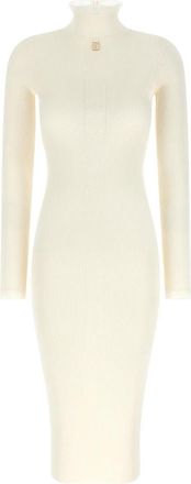Elisabetta Franchi Jurken - Dames - Kleedjes - Wit - XS - Tule - Kleedjes