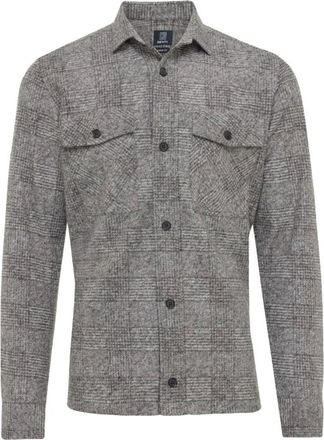 Genti Casual Shirts, male, Gray, Size: L Long Sleeve Shirt