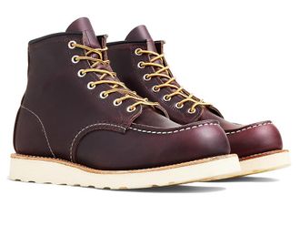 Red Wing Shoes 6 Moc Toe Mens Lace-up Boots Black Cherry Excalibur : 7.5 D (M), Leather