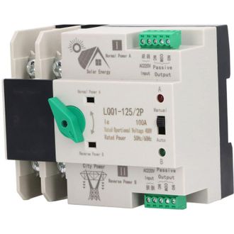 OEM Interruptor Autom&aacute;tico De Transferencia De Doble Potencia, Ac400v 100a 2p Milisegundo, Interruptor Generador De Doble Potencia, Disyuntor Electr&oacute;nico 