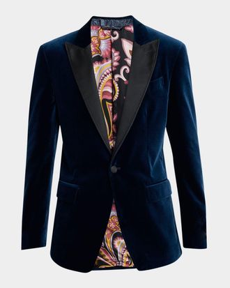 Etro Mens Velvet Evening Jacket