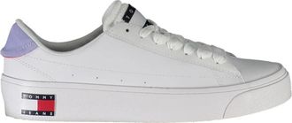 Tommy Hilfiger Sportieve Veterschoenen met Logodetail - Dames - Sneakers - Wit - 40 EU - Polyester - Schoenen