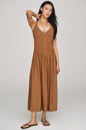 Moon River Pleated Midi Dress