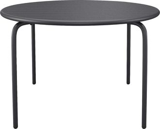 VENTE-UNIQUE.COM Mesa jard&iacute;n acero gris antracita